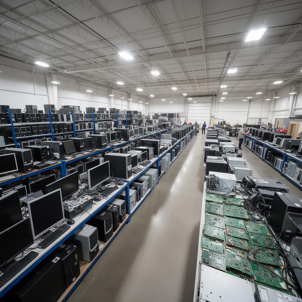 EWaste Phoenix certified ITAD and e-waste recycling team at our Phoenix, AZ facility
